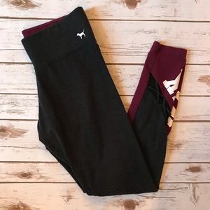 VS PINK Strappy Lace Up Leggings Medium